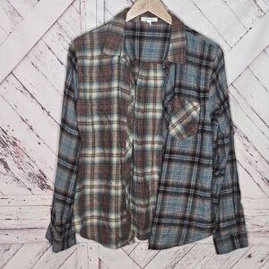 Maurices Flannel Plaid Buttoned Down Shirt